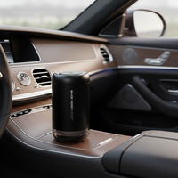 Désodorisant de voiture de luxe parfumé à l'odeur noire et diffuseur d'aromathérapie avec fonction de démarrage supérieure à lumière ambiante pour les voitures