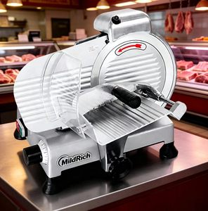 Affettatrice Semi-Automatica MildRich in Acciaio Inox da 8 Pollici con Spessore Regolabile (0-13mm) 220V/50Hz per Carne Congelata - Product Image 3