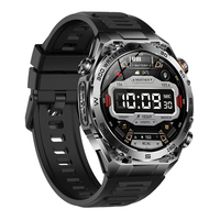 Montre connectée AK105 neuve pour homme, écran IPS 1,53 pouces, IPX8, appels Bluetooth, fréquence cardiaque, SpO2, batterie 1000 mAh, assistant vocal IA, fitness, boussole