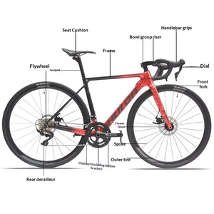 Flm Primo-pro 22 Speed Carbon Road 700c Full Wheelset Thru Axle Hydraulic Disc Aero Bike Racing Cycle Primo-pro Flm Primo-pro - Product Image 4