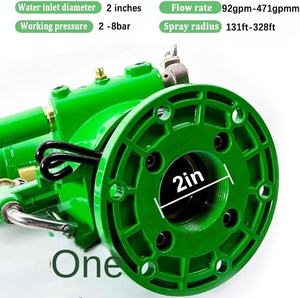 Einstellbare Landwirtschafts-Bewässerungsspritzpistole mit Druckmesser, 360°-Großflächenbewässerung für Ackerland - Product Image 6