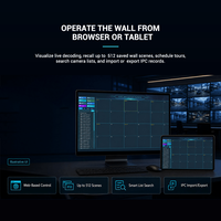 Servidor Decodificador de Video Digital H.265 4K para Video Wall CCTV, Compatible con ONVI F/RTSP/SDK con Pantalla Dividida de 16 Canales