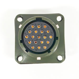 Mil Spec DTL 26482 серии MS3112 14-19S гнездовой разъем 19Pin круглый медный адаптер с алюминиевым корпусом - Product Image 2