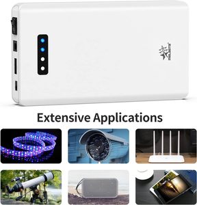 Slim Mini Đèn Pin LED hiển thị nhanh chóng sạc pin lithium DC ngân hàng điện 24V <span class=keywords><strong>3200mAh</strong></span> Powerbank - Product Image 6