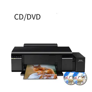 Impresora automática de dvd y cd para el hogar, máquina de impresión de inyección de tinta L805, con prensa de calor, para tarjetas de identificación de pvc, 2021