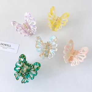 SHE SHARES Wholesale Hollow Beautiful Butterfly Sustainable Acetate Hair Clip