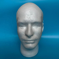 Support de perruque mannequin en mousse moulée, modèle tête et cou féminin blanc et noir, pour la décoration intérieure et la mode, économique