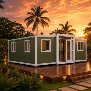 Maison préfabriquée mobile, pliable, étanche, extensible, avec salle de bain et cuisine, modèle SUNRISE - Product Image 1