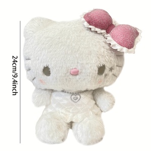 美国3-5天快速交货，白色天使小猫毛绒公仔可爱毛绒玩具毛绒卡通动物毛绒收藏礼品 - Product Image 5