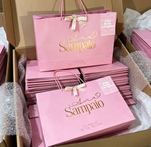 ถุงกระดาษของขวัญพิมพ์โลโก้สองด้านพร้อมหูหิ้ว - Product Image 5