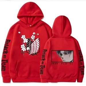 Anime popolari " L'attacco dei Giganti "   Felpa con cappuccio da donna, felpa stampata in stile street Harajuku manga - Product Image 2