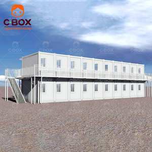 Cbox - Edificio Prefabricado Modular Moderno para Oficina, Desmontable, Móvil, de 2 Pisos, Dormitorio, Campamento para Trabajadores, Taller, Casa Contenedor en Paquete Plano - Product Image 4