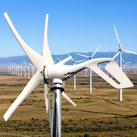 Éolienne à axe horizontal à commande intelligente 600w 800w 12v24v 48v certifiée CE, système d'énergie éolienne idéal pour l'utilisation agricole, générateur éolien