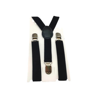 LCH-208 bretelles de bébé de couleur unie de 2cm, bretelles colorées à dos en Y, <span class=keywords><strong>sangles</strong></span> de ceinture élastiques avec Clip pour enfants bretelles réglables - Product Image 1