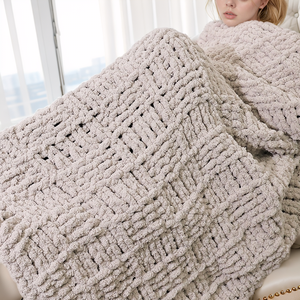 <span class=keywords><strong>Manta</strong></span> de <span class=keywords><strong>Chenilla</strong></span> Suave para Sofá, Decoración del Hogar, Color Degradado, Tejido Grueso, Superventas - Product Image 2