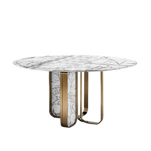 Italia Design moderno <span class=keywords><strong>Nova</strong></span> intorno tavolo in marmo superficie tavolo da pranzo set 4 6 8 posti per la casa Hotel giardino esterno - Product Image 4