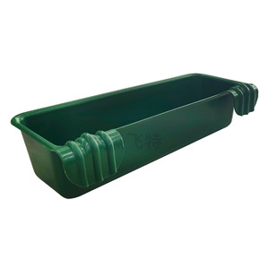 Mangeoire suspendue pour vaches et veaux de haute qualité, 42L, longue, verte, en <span class=keywords><strong>plastique</strong></span>, pour bordure de chemin - Product Image 1