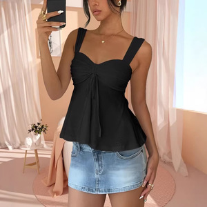 Nuevo Estilo Verano 2026, Top Halter Sexy y Versátil para <span class=keywords><strong>Chicas</strong></span>, Chaleco Corto para Mujer, Ideal para Ir de Compras y a la Playa - Product Image 4