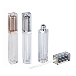 private label custom lip gloss tubes with applicator Wholesale squeeze plastic tube Lipgloss Tubes
