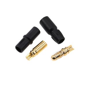 Conector AMASS SH3.5mm -F/M chapado en oro, juego de conectores tipo banana de alta corriente 20-40A con funda para ESC y motor RC - Product Image 1