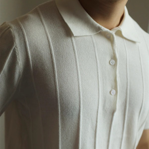 <span class=keywords><strong>Polo</strong></span> da <span class=keywords><strong>Uomo</strong></span> in Maglia Jacquard Retrò Traspirante in Poliestere, Stile Giapponese, <span class=keywords><strong>Manica</strong></span> <span class=keywords><strong>Corta</strong></span>, Leggera - Product Image 4