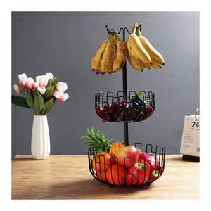 Appendiabi per banane Porta banane Supporto per albero Gancio Portafrutta per organizer da tavolo da appoggio da cucina  15