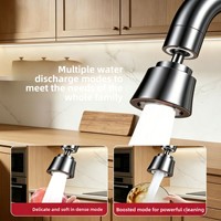 Nouvel Aérateur de Robinet de Cuisine Universel Rotatif à 360° Économiseur d'Eau, Prolongateur de Robinet Anti-éclaboussures, Design Minimaliste Moderne, Garantie 1 An