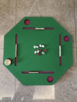 Table de Mahjong flottante pliable pour jeu de billard, tuiles de Mahjong flottantes personnalisables, tapis de Mahjong octogonal flottant avec sac, jeu de société