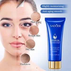 SADOER Nettoyant Visage Hydratant Bio au Caviar et Acide Hyaluronique, Nettoyage en Profondeur, Contrôle des Points Noirs et Sébum - Product Image 3