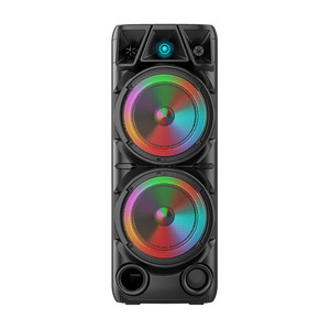 Haut-Parleur Portable Puissant Double 8 Pouces avec Éclairage RGB et Microphone Extérieur Sans Fil - Product Image 3
