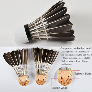 Whizz bádminton <span class=keywords><strong>pluma</strong></span> de ganso negro color de la <span class=keywords><strong>pluma</strong></span> - Product Image 4