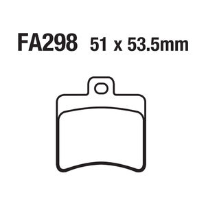 Pastillas de Freno de Disco para Motocicleta, Sustrato de Cobre, Sinterización de Metal para ATV FA298 Aprilia Derbi <span class=keywords><strong>Keeway</strong></span> Benelli - Product Image 4