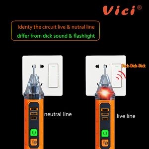 <span class=keywords><strong>VICI</strong></span> - Lápiz Detector de Voltaje Eléctrico Sin Contacto de 12 V a 1000 V CA-3 con Alta Sensibilidad y Diseño de Punta de Detección Curva - Product Image 4