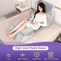 7 Stück Orthopädisches Bett Keil-Speicher-Schaum-Kissen einstellbar Anti-Schnarren Sodbrennen Säure-Reflux Gerd Schlaf-Dreieck-Sitz-Kissen