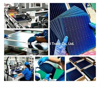 Cellule solaire PERC OEM 182*182mm avec livraison rapide pour module solaire demi-cellule 10BB et module PV dans un panneau solaire