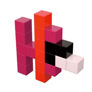 Multi colore interessante puzzle magnetico costruzione blocco cubo per l'educazione e l'apprendimento della prima infanzia