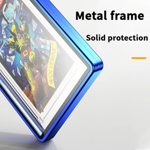 Étui pour cartes gradées YY avec cadre en aluminium empilable magnétique, protection en verre anti-rayures résistant aux UV pour cartes - Product Image 5