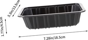 Moule personnalisé biodégradable pour fruits frais Plateau en plastique pour aliments congelés Plateau jetable pour amidon de maïs Taille libre Plateau noir pour viande - Product Image 2