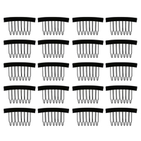 IRUIBEAUTY Kit de Fabrication de Perruques 95 Pièces/Ensemble, Bonnets en Maille Noire, Fil à Tisser les Cheveux, Aiguilles T/C, Peigne à Queue de Rat, Élastiques, Outil DIY