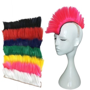 Cosplay Party-perruque de style Punk avec casque coloré, perruque de modélisation de Cosplay, de moto, de Ski, Mohawk Hair - Product Image 1