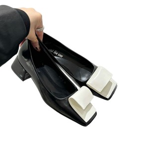Sandales à talons aiguilles montantes pour femmes en cuir de qualité, chaussures de mariée avec amorti et talon carré pour l'été et l'automne - Product Image 1