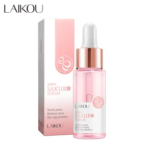 Private Label Laikou Skin Care Products 30ml Facial Whitening Sakura Skin Care Face Serum