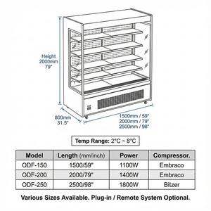 Exhibidor Vertical Refrigerado Abierto para Supermercado, Económico y de Múltiples Niveles - Product Image 6