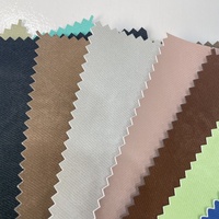 Kulit PU Sintetis Termal Retro Ramah Lingkungan dengan Warna Berubah dan Lapisan Non Woven untuk Sampul Buku Catatan