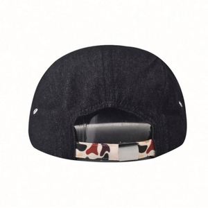 New Fashion Cotton Denim Retro <b>Flat</b> Rim 6-Panel Baseball Hat Outdoor Casual Hip Hop <b>Men</b> Women Two Tone Color Snapback <b>Cap</b> - Product Image 6