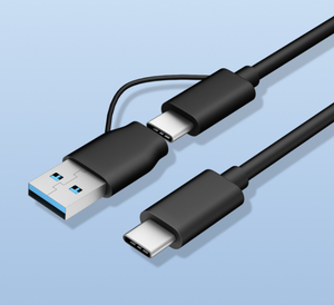 Câble <span class=keywords><strong>USB</strong></span> 3.0 vers Type-C 2 en 1, <span class=keywords><strong>cordon</strong></span> de transfert de données haute vitesse 10Gbps pour <span class=keywords><strong>disque</strong></span> <span class=keywords><strong>dur</strong></span> SSD <span class=keywords><strong>externe</strong></span>, ordinateur portable - Product Image 2