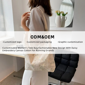 <span class=keywords><strong>Sac</strong></span> fourre-tout personnalisable pour <span class=keywords><strong>femme</strong></span> – Nouveau design tendance, durable, en toile à ouverture facile, idéal pour les courses estivales - Product Image 3