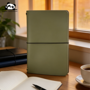 Carnets A5 en cuir PU personnalisables avec 6 anneaux et cordons élastiques pour entreprises – Vente en gros - Product Image 6