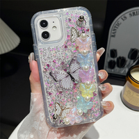 Casing HP Anti Benturan Model Kupu-kupu dengan Rangka Depan PC dan Lapisan Epoxy untuk Sam A16 A06 S24FE