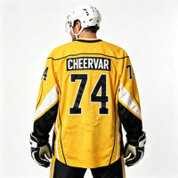 Maillot de hockey sur glace brodé personnalisé, vêtements de hockey sur glace pour hommes, maillots de hockey sur glace vierges
